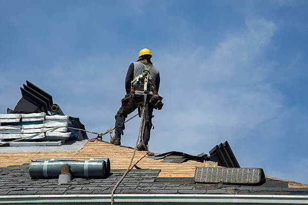Professional Roofing technician working in Brant Rock, MA